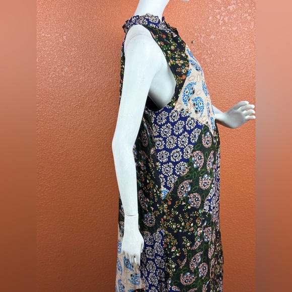 Maeve Anthropologie Maxi Dress Halter Paisley Patchwork Katrina S Large. E8 - Picture 7 of 15